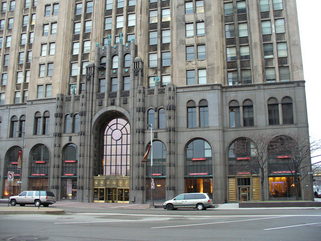 The Fisher Building's entrance.
